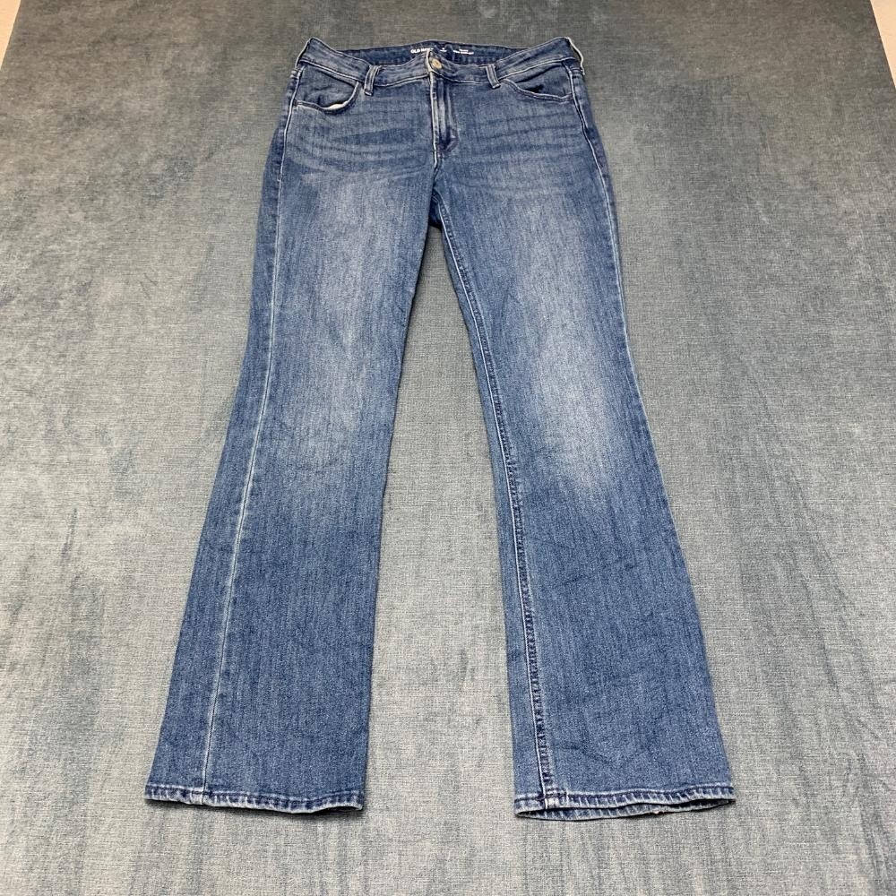 Old Navy Jeans Women 6 Short 29x30 Blue Cotton Stretch High Rise Wow Bootcut Leg